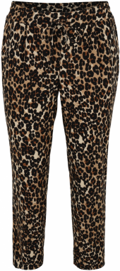 Vero Moda Curve Plisované nohavice 'VMJESMILO'  koňaková / kapučíno / čierna