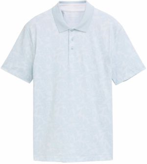 TOM TAILOR DENIM Tričko  pastelovo modrá / šedobiela