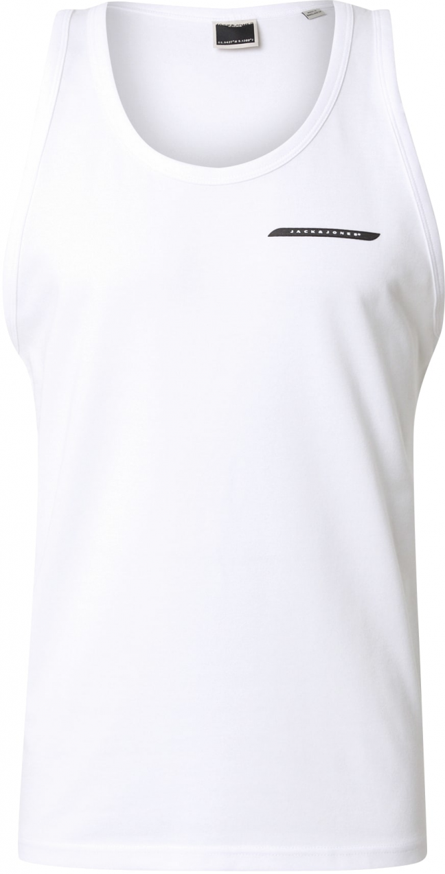 JACK & JONES Tričko 'JCOFUSION'  čierna / biela