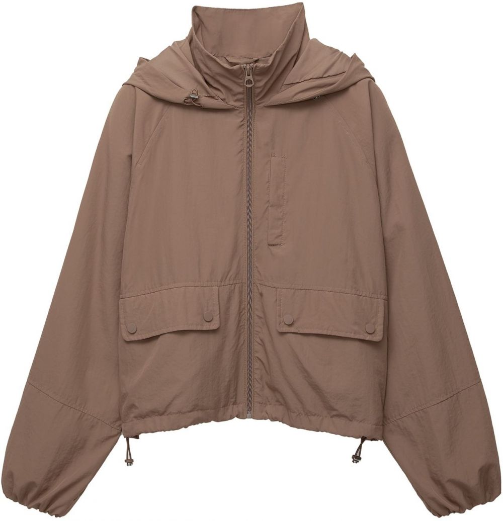Pull&Bear Prechodná bunda  hnedá