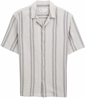 TOM TAILOR DENIM Košeľa  sivá / svetlosivá / biela