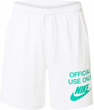 Nike Sportswear Nohavice 'CLUB OFFICIAL'  nefritová / biela