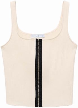 MANGO Top 'SUNE'  nebielená / čierna