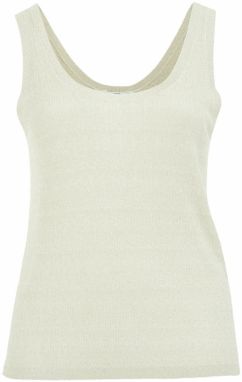 WE Fashion Vyšívaný top  šedobiela