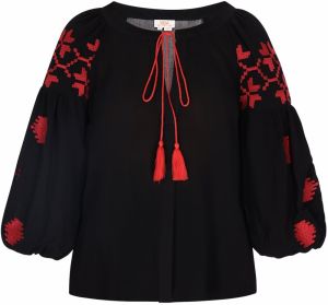 usha FESTIVAL Blúzka  červená / čierna