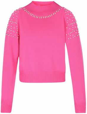 faina Sveter  fuksia / perlovo biela