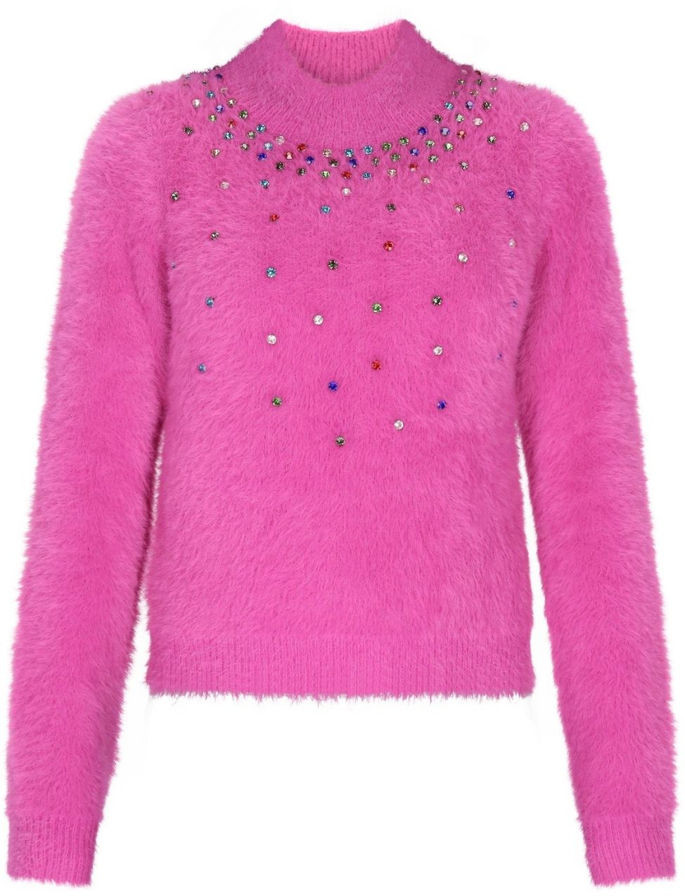 faina Sveter  modrá / fuksia / červená / strieborná