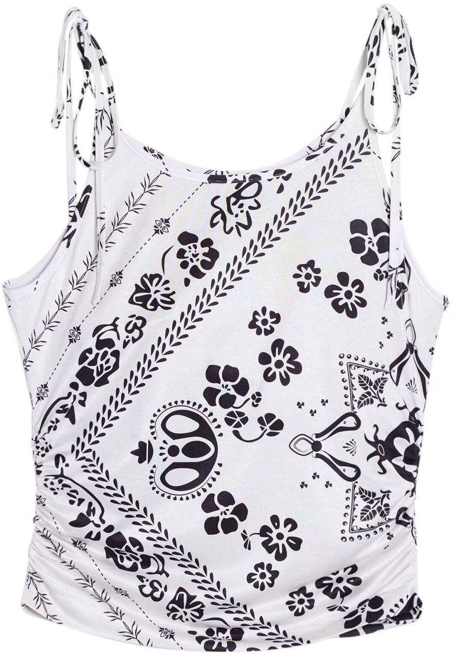 Desigual Top  čierna / biela