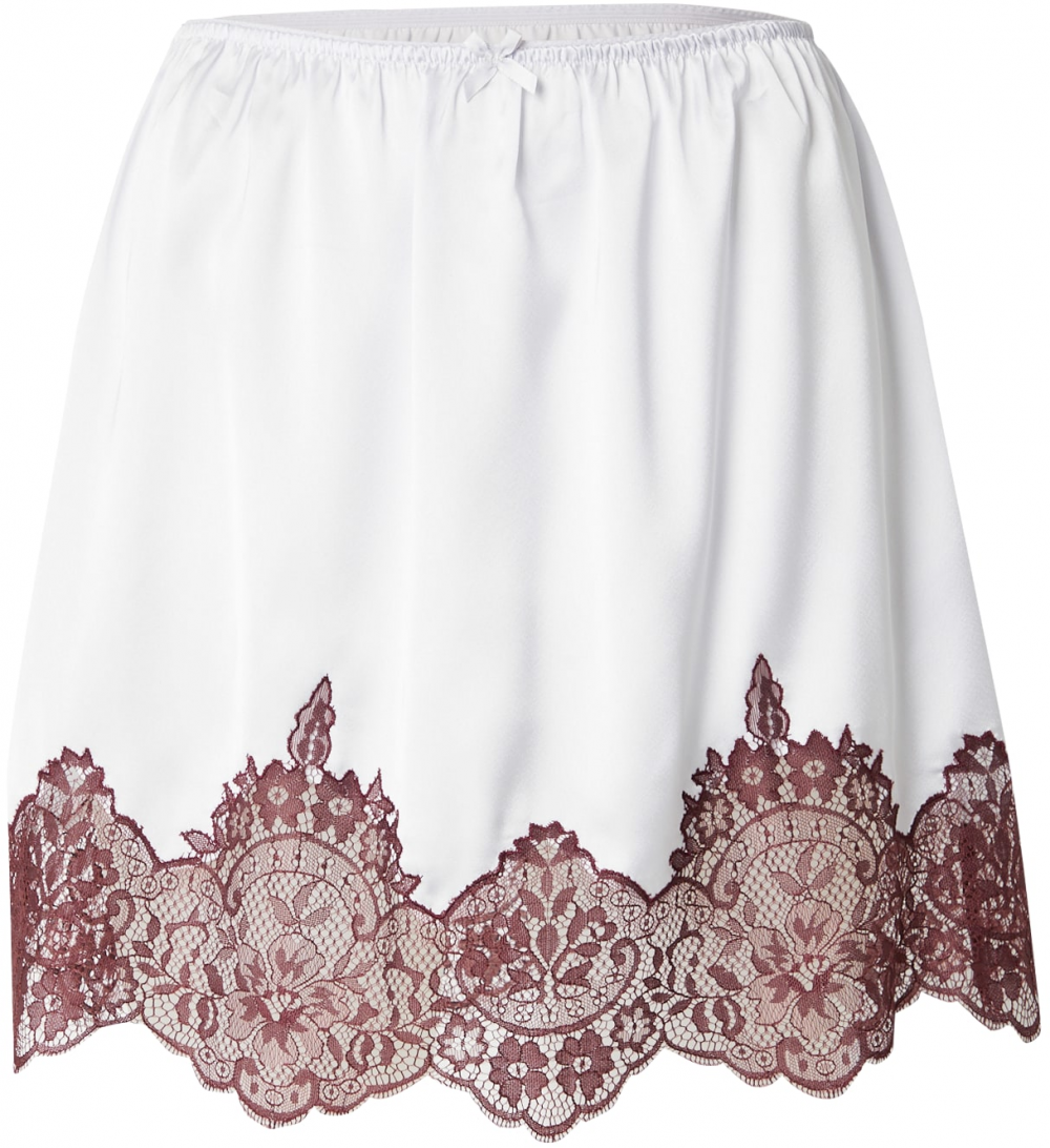 TOPSHOP Sukňa  burgundská / strieborná