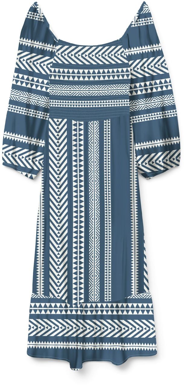 VERO MODA Šaty 'VMDICTHE'  dymovo modrá / biela
