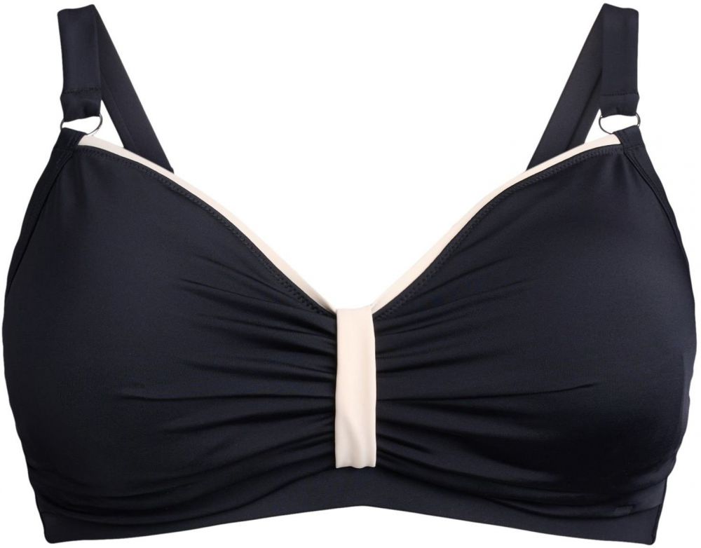 Swim by Zizzi Bikinový top 'Maria'  rosé / čierna