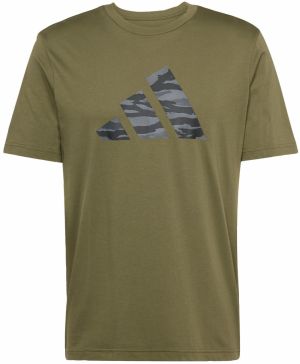 ADIDAS SPORTSWEAR Tričko  sivá / tmavosivá / olivová