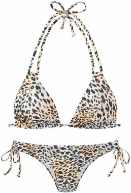 LASCANA Bikiny  béžová / čierna / biela