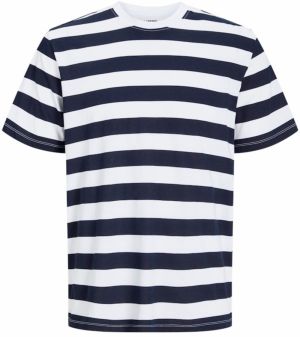 JJ Rebel Tričko 'JREBLINE'  tmavomodrá / biela