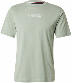 Jack & Jones Premium Tričko 'JPRBLArchie'  pastelovo zelená / červená / biela