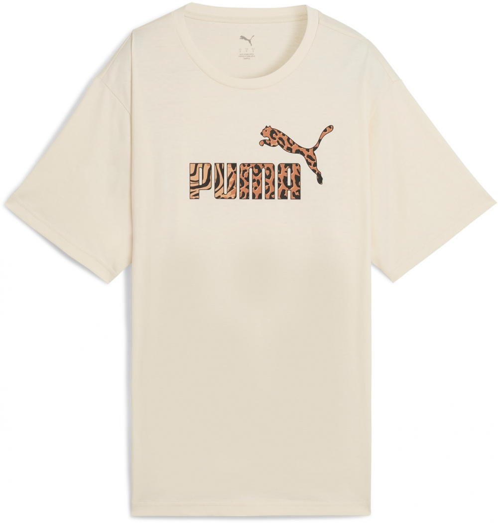 PUMA Funkčné tričko 'Ess'  béžová / koňaková / čierna