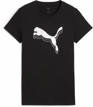 PUMA Funkčné tričko 'ESS'  čierna / biela