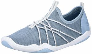 Rieker Slip-on obuv  modrosivá / biela