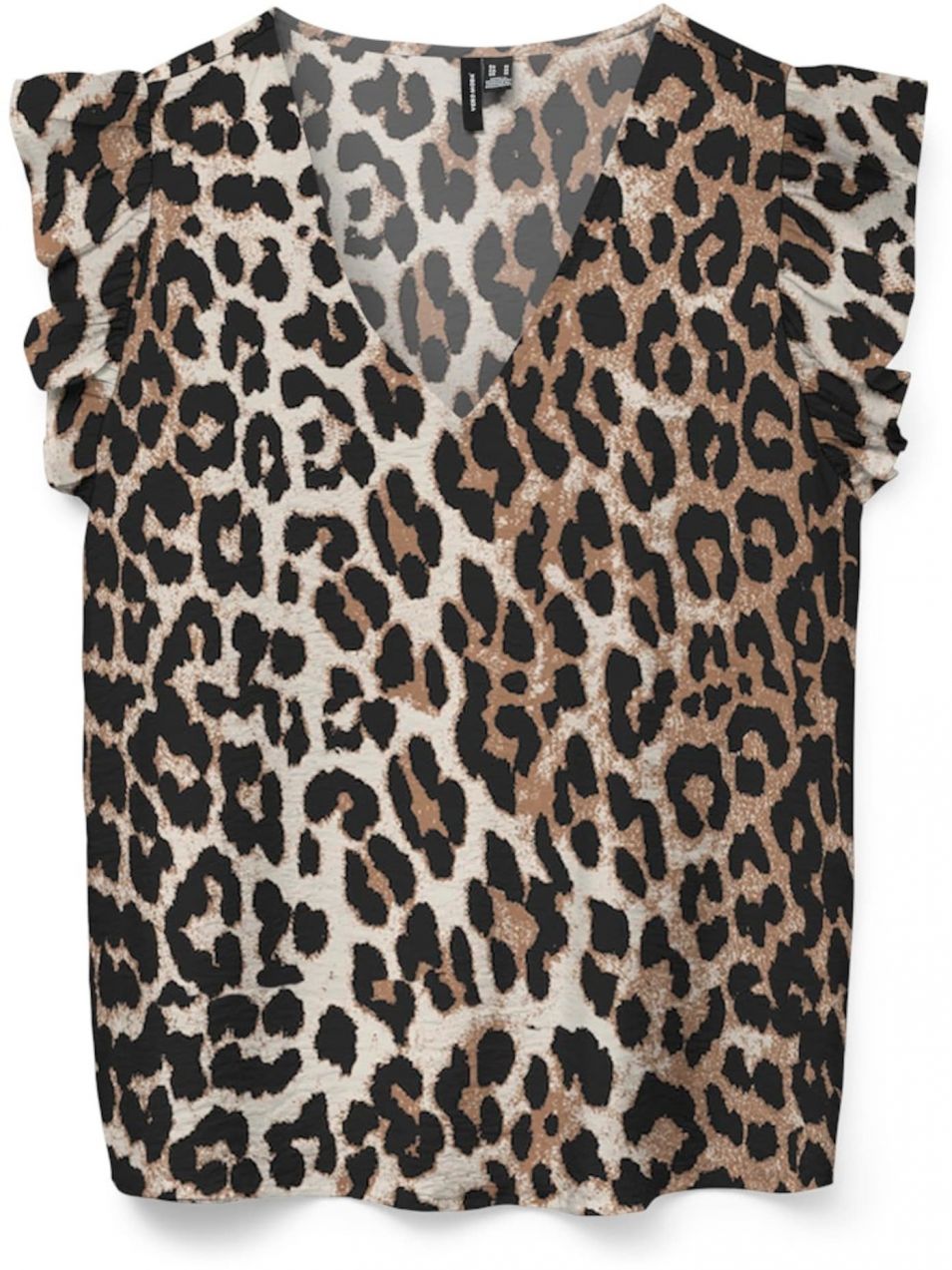 VERO MODA Blúzka 'JOSIE'  krémová / hnedá / čierna