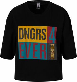 Dangerous DNGRS Tričko '4C'  tyrkysová / žltá / krvavo červená / čierna