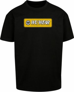 Mister Tee Tričko 'WU Wear Earth'  šafránová / čierna / biela