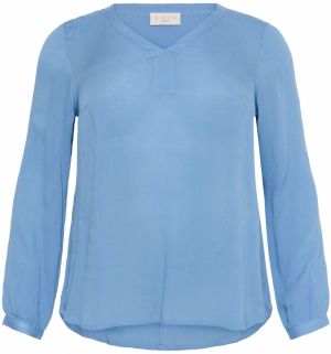 KAFFE CURVE Blúzka 'KCami'  modrá denim