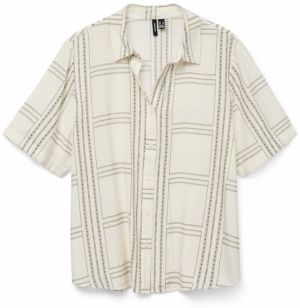 VERO MODA Blúzka 'VMJOSIE BERTA'  olivová / biela