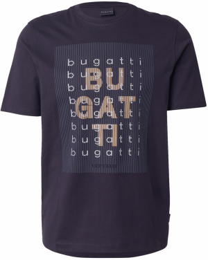 bugatti Tričko  piesková / čierna / biela