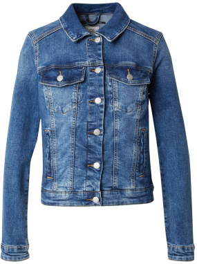 QS Prechodná bunda  modrá denim