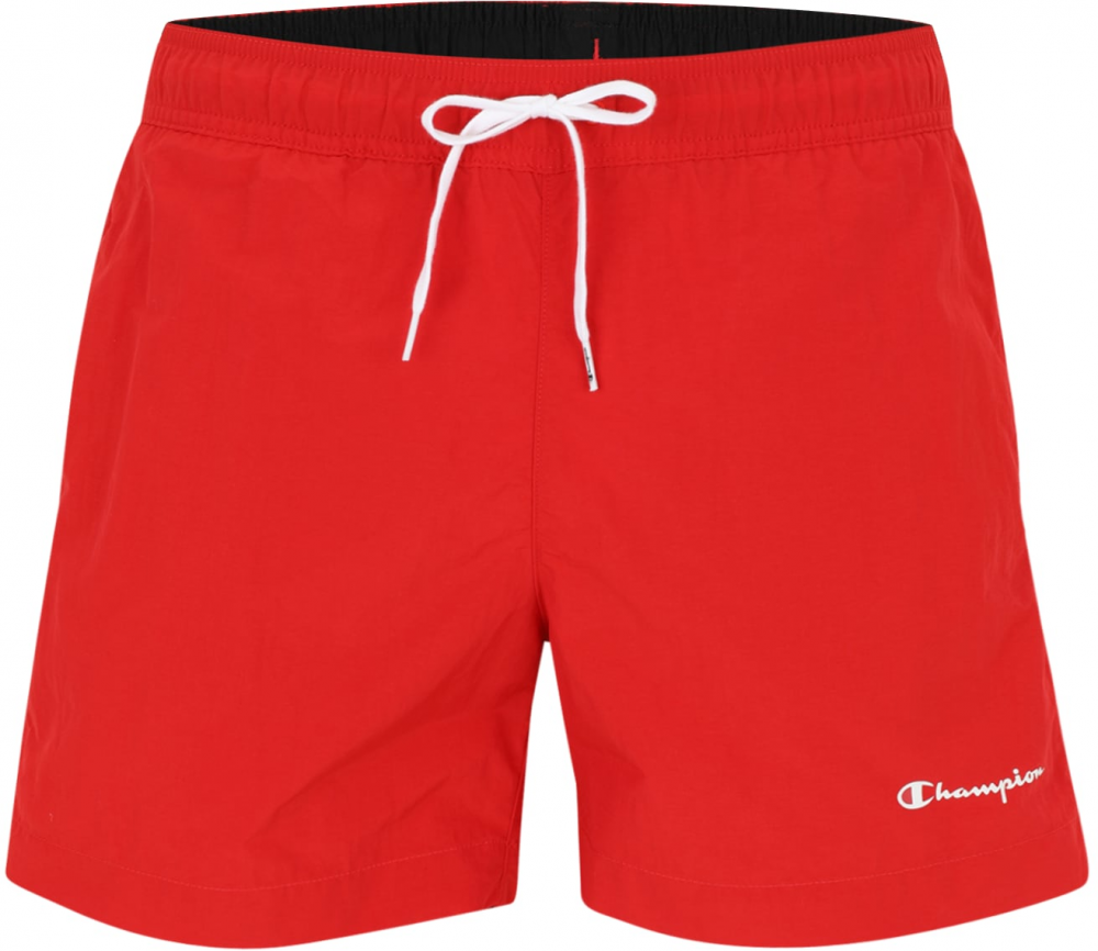 Champion Authentic Athletic Apparel Plavecké šortky  červená / biela