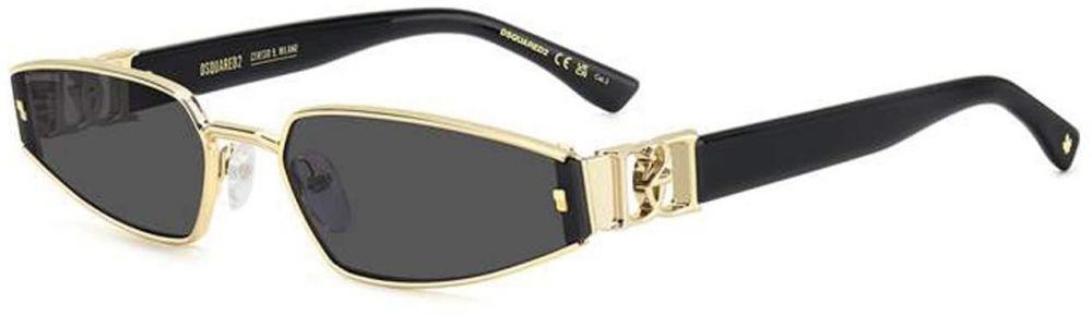 DSQUARED2 Slnečné okuliare  zlatá / antracitová