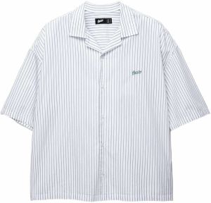 Pull&Bear Košeľa  tmavomodrá / biela