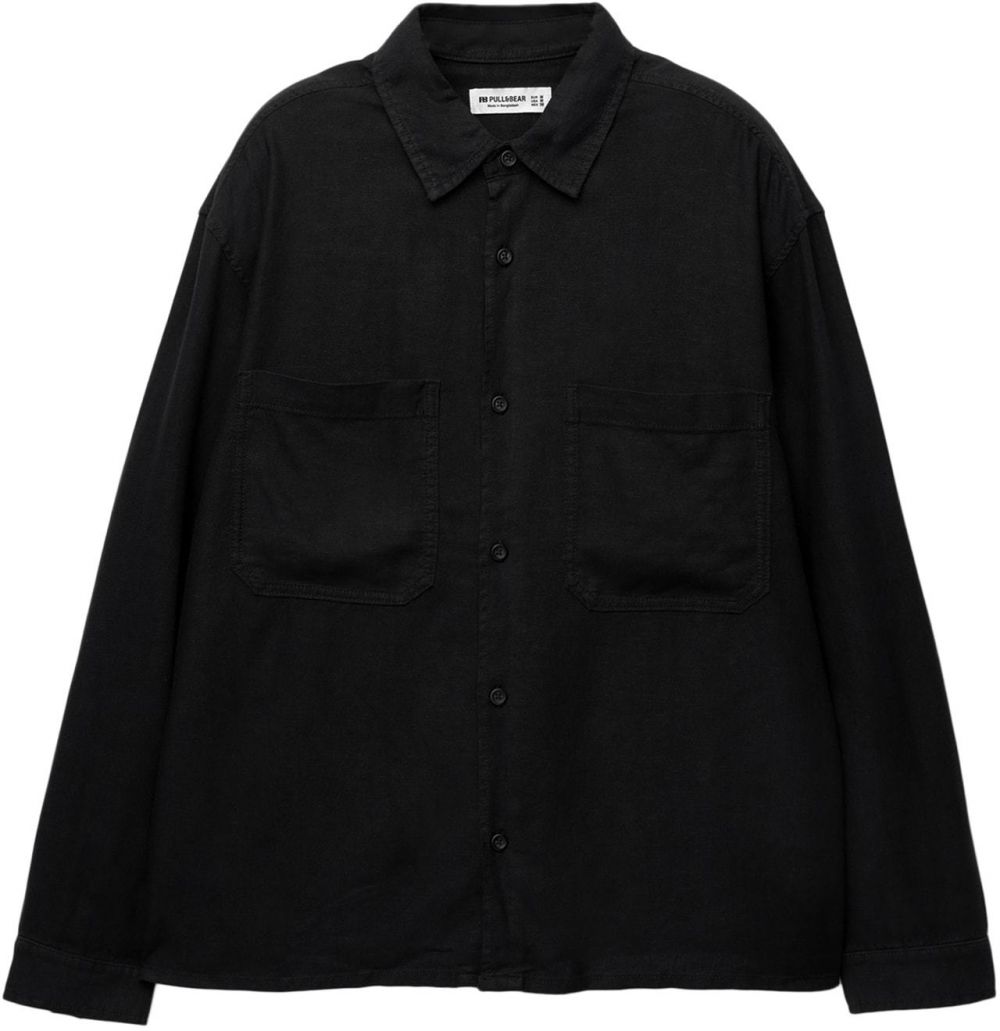 Pull&Bear Košeľa  čierna