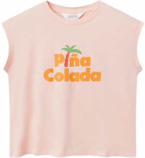 Compania Fantastica Tričko  zelená / oranžová / ružová