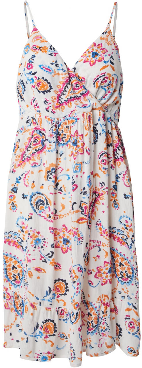 VERO MODA Letné šaty 'VMMENNY'  svetlomodrá / oranžová / ružová / biela