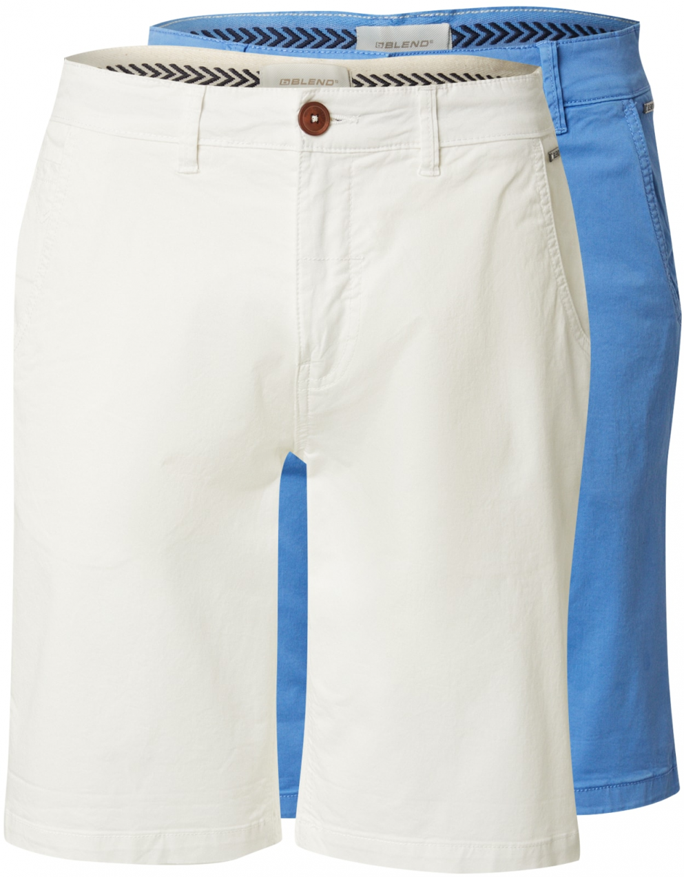 BLEND Chino nohavice 'BHMason'  modrá / biela