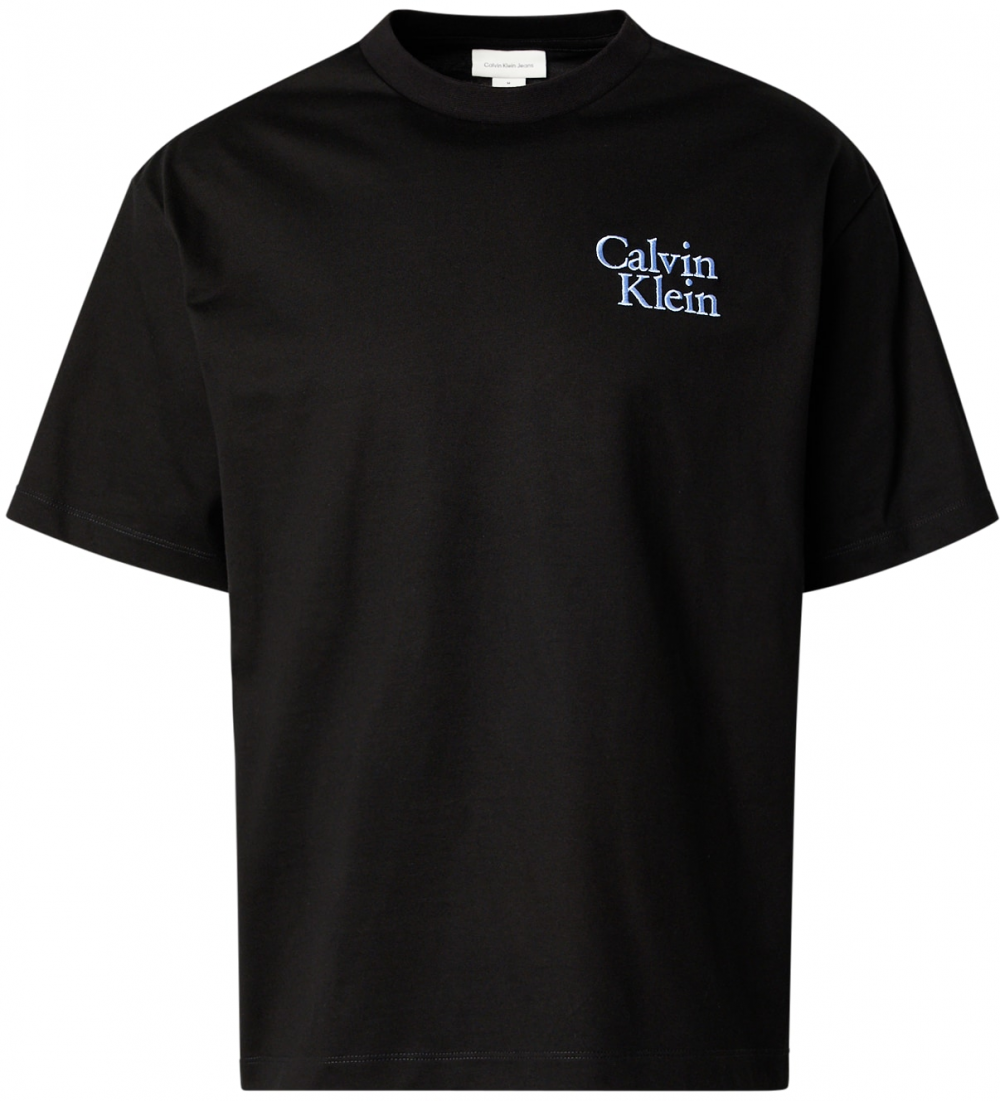 Calvin Klein Jeans Tričko  svetlomodrá / čierna