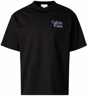 Calvin Klein Jeans Tričko  svetlomodrá / čierna