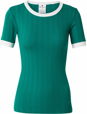 Champion Authentic Athletic Apparel Tričko  smaragdová / biela