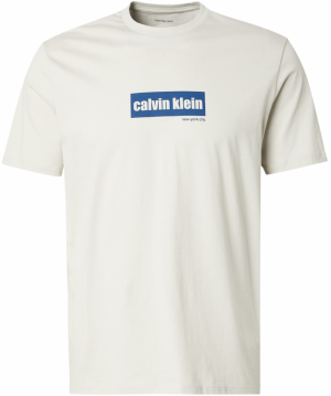 Calvin Klein Jeans Tričko  modrá / prírodná biela