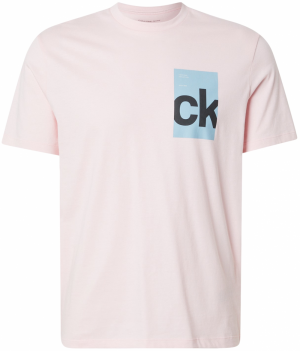 Calvin Klein Jeans Tričko  svetlomodrá / ružová / čierna
