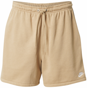Nike Sportswear Nohavice 'CLUB'  farba ťavej srsti / biela