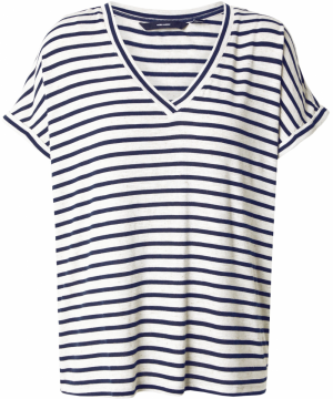 VERO MODA Tričko 'VMHOLLY'  námornícka modrá / striebornosivá
