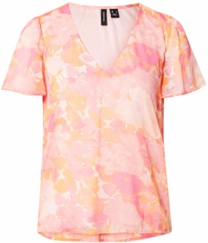 VERO MODA Blúzka 'VMSMILLA'  oranžová / ružová / staroružová / biela