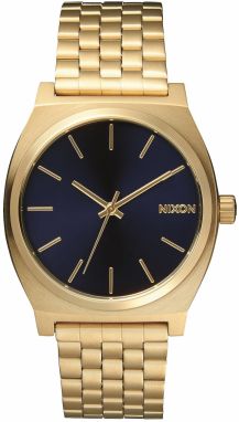 Nixon Analógové hodinky 'Time Teller'  tmavomodrá / zlatá žltá