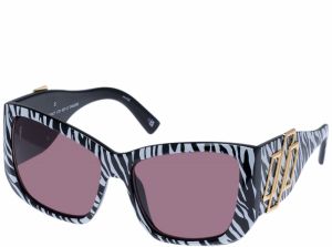 LE SPECS Slnečné okuliare 'Primal Instinct'  zlatá / fialová / čierna / biela