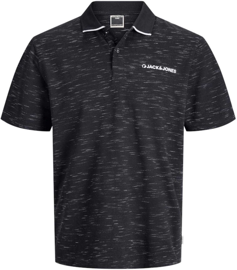 JACK & JONES Tričko 'Logan'  čierna / biela