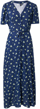 VERO MODA Košeľové šaty 'VMALBA'  námornícka modrá / trávovo zelená / biela