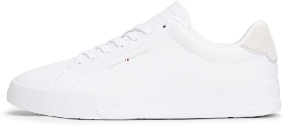 TOMMY HILFIGER Nízke tenisky 'Court Ess'  biela / biela ako vlna