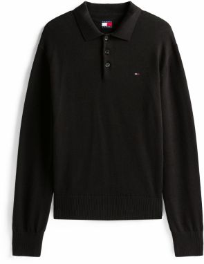 Tommy Jeans Sveter 'ESSENTIAL '  čierna